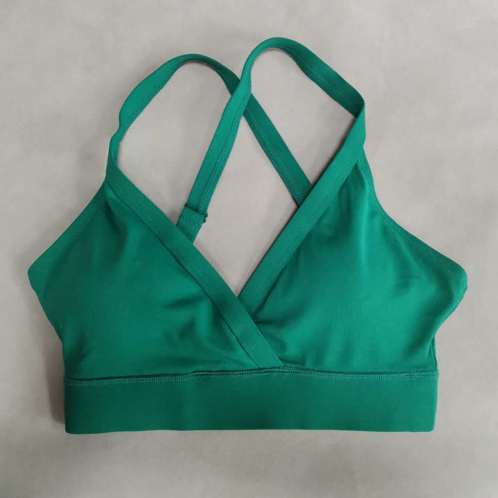 Custom logo Women's Yoga Bra Tops Back Push Up Padded Workout underwear