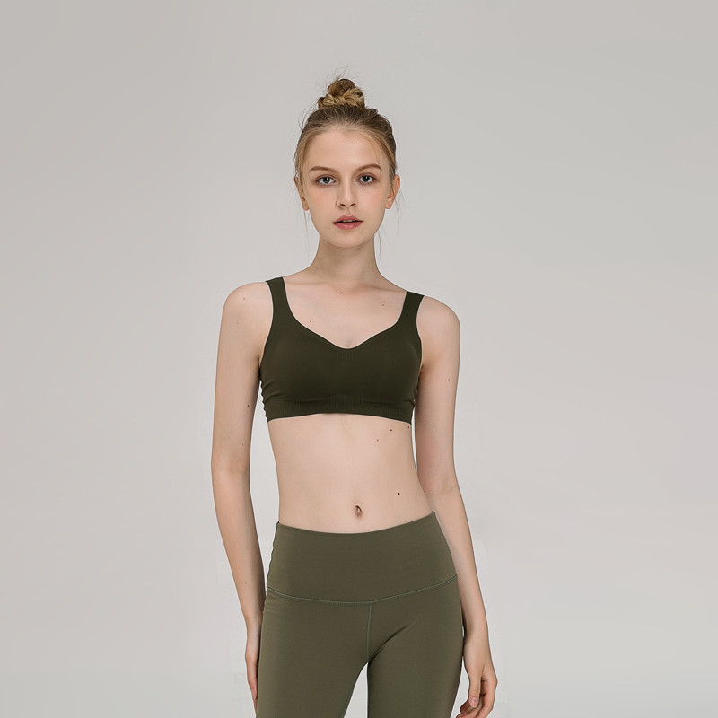 Custom logo Women's Yoga Bra Tops Padded Workout underwear
