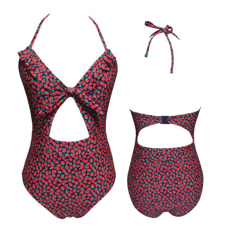STOCK!! WOMEN'S ALLOVER PRINT ONE PIECE SWIMSUIT FULL SIZE