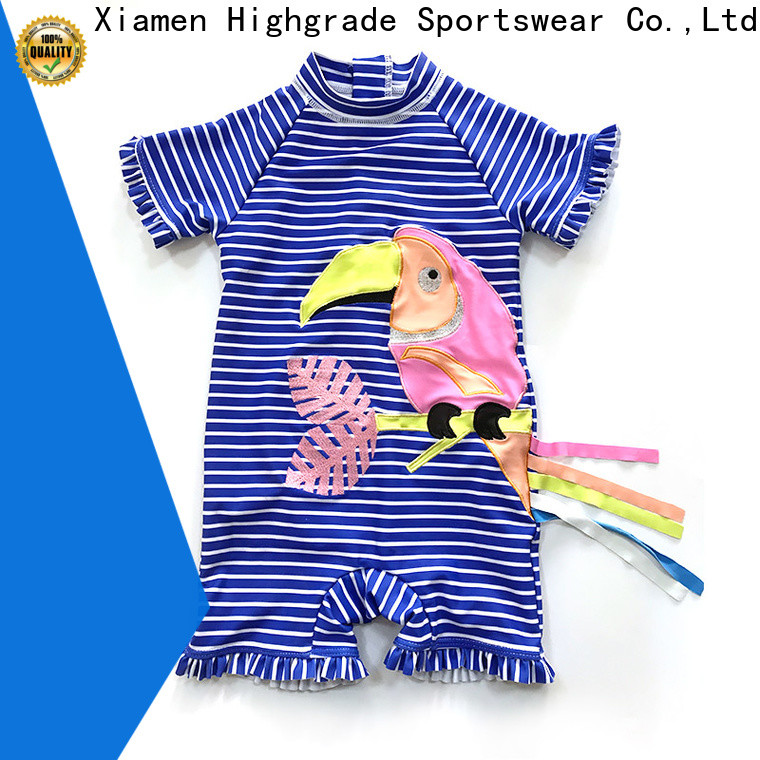 Highgrade Sportswear toddler rash guard swimsuit price for babies