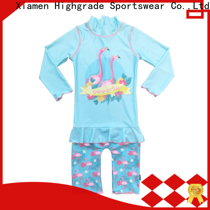 Highgrade Sportswear toddler girl rash guard sale for babies