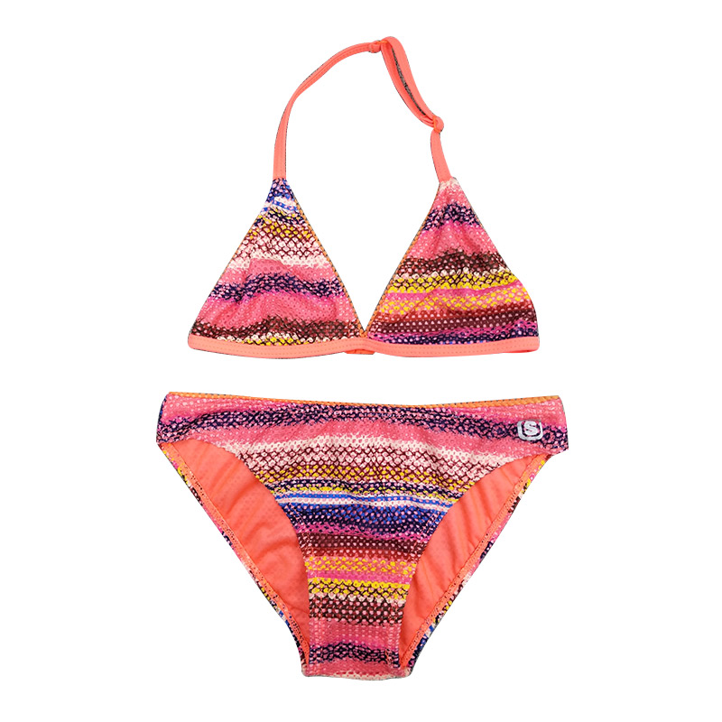 Girl's printed crochet Bikini