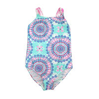Girl's printed swimsuit