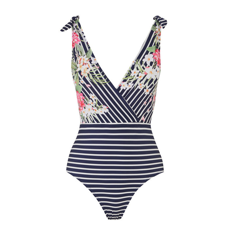 Women's one piece printed swimsuit
